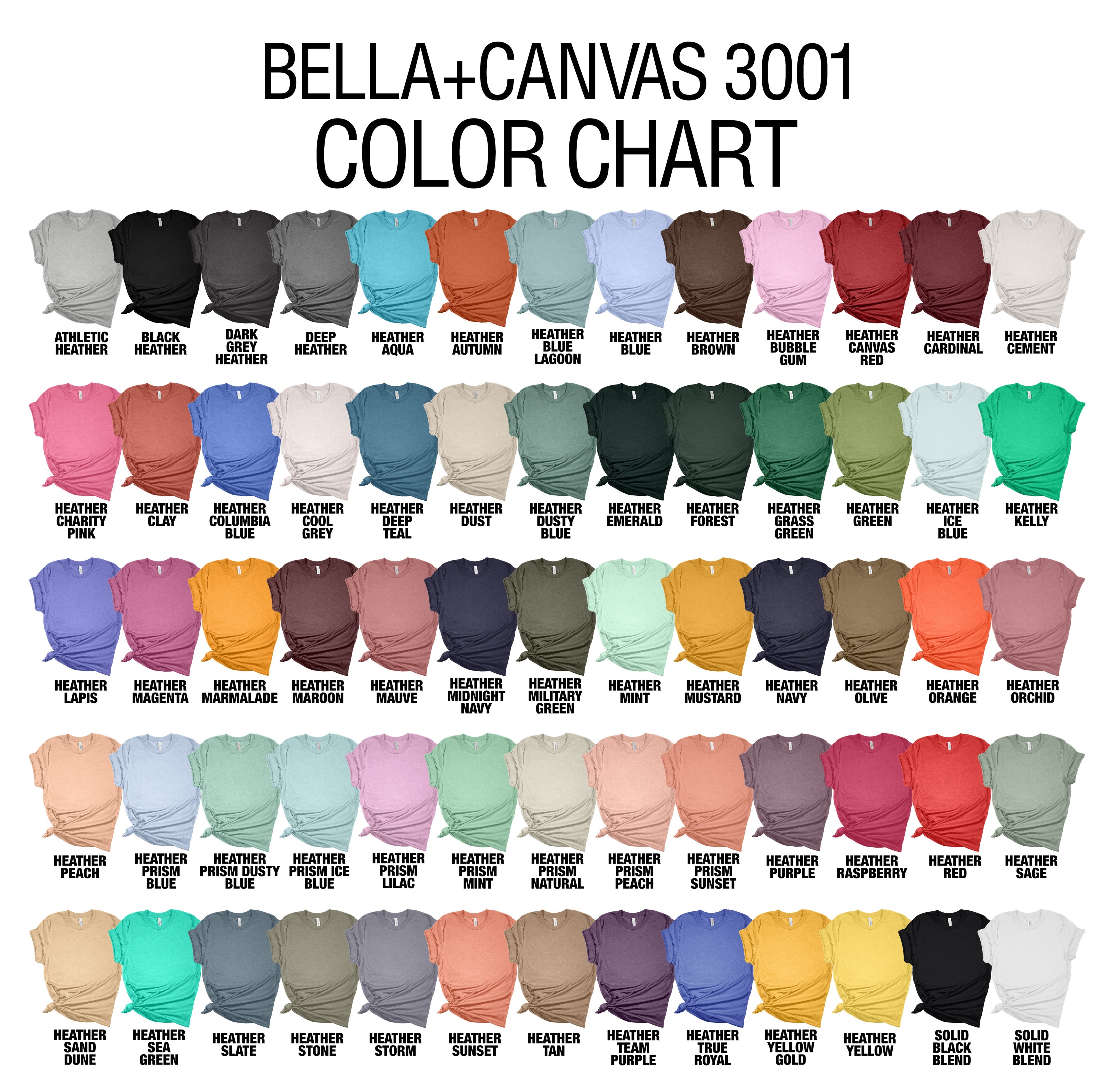 Bella Canvas Adult Colors