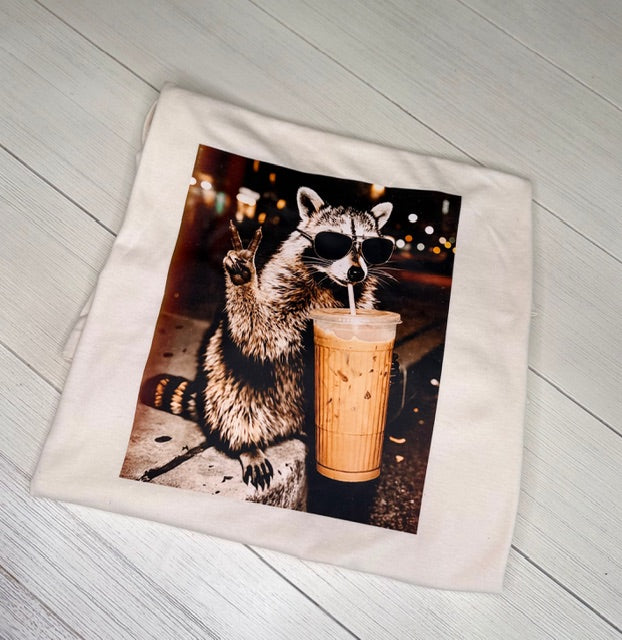 Sippin' & Vibin' Racoon