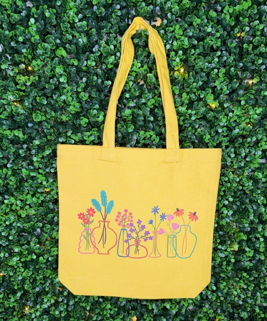 Wildflower Vase Tote