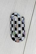 Checkered Floral Paperclip