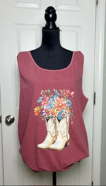 Boots and Blooms Tank