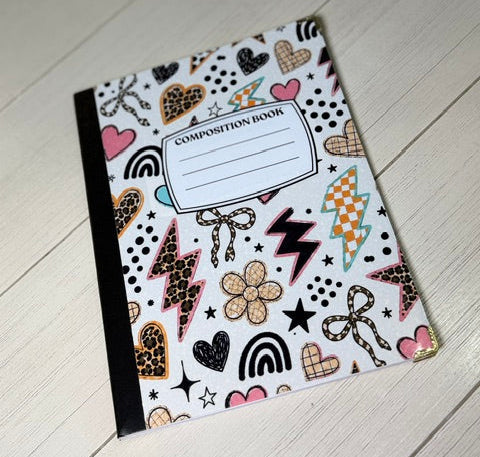 Flowers and Lightening Notebook
