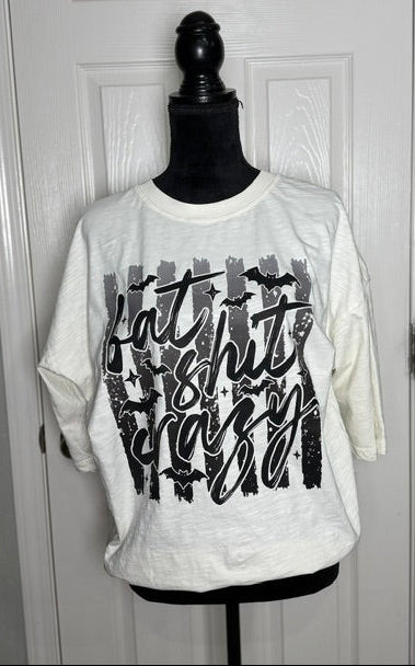 Bat Sh*t Crazy Boxy Crop Tee