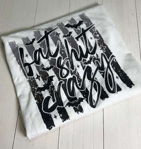 Bat Sh*t Crazy Boxy Crop Tee