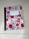 Strawberry and Flower notebook
