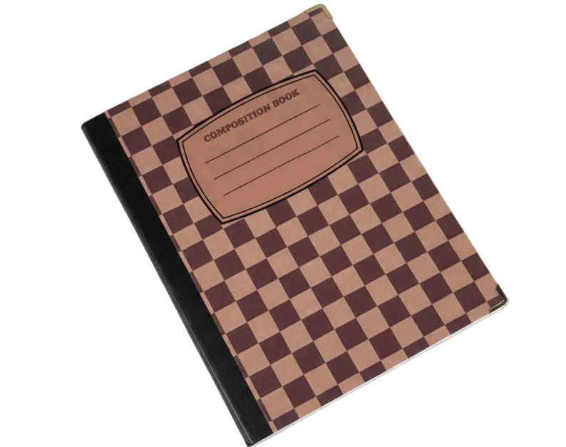 Brown Checks Notebook