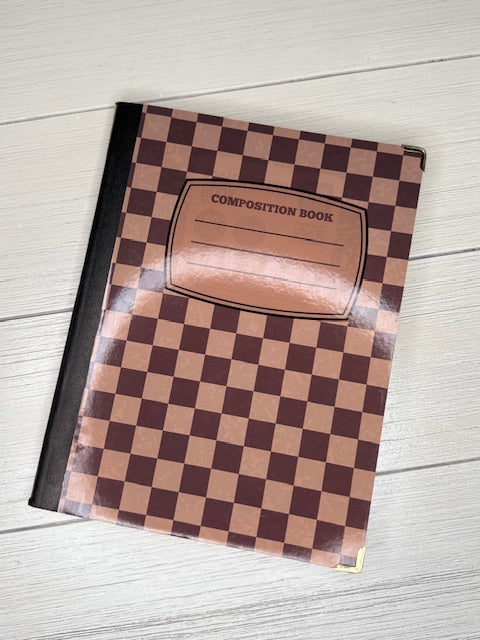 Brown Checks Notebook