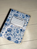 Blue Floral Notebook