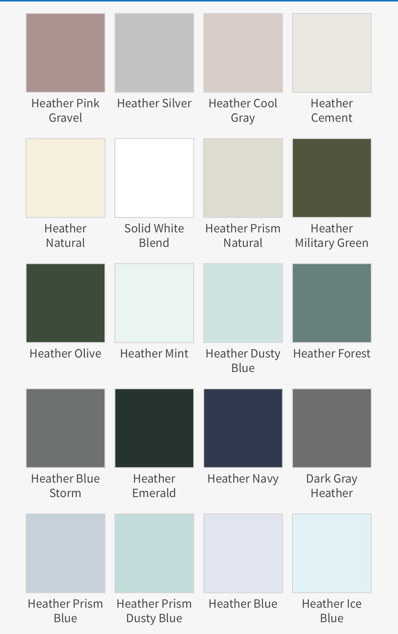 Bella Canvas Adult Colors