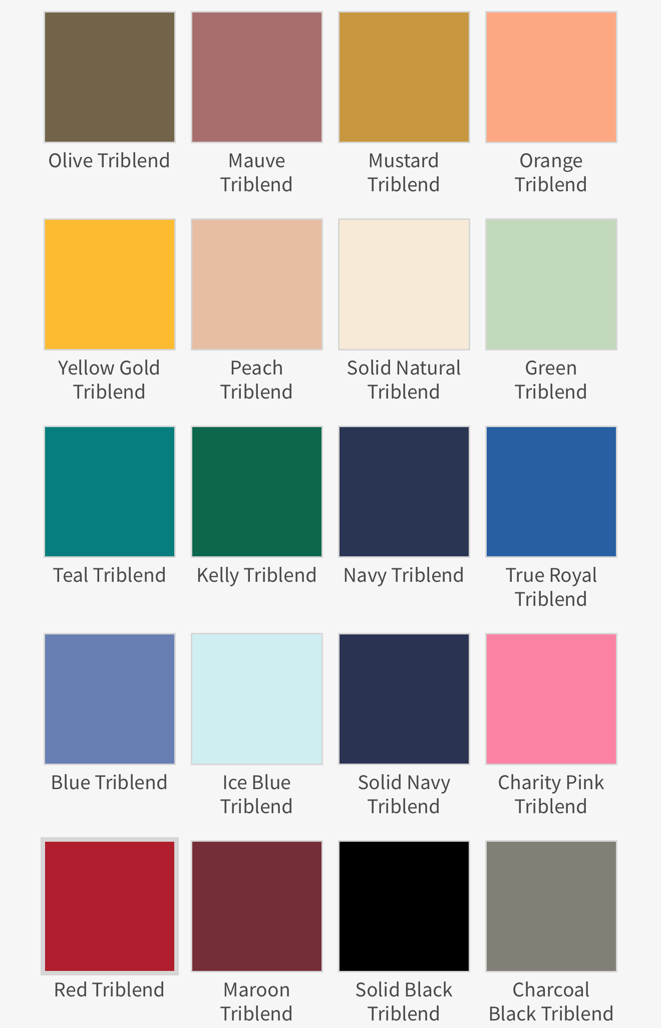 Bella Canvas Youth Colors