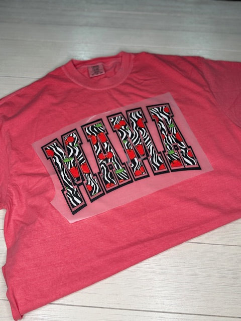 Zebra and Cherries Mama