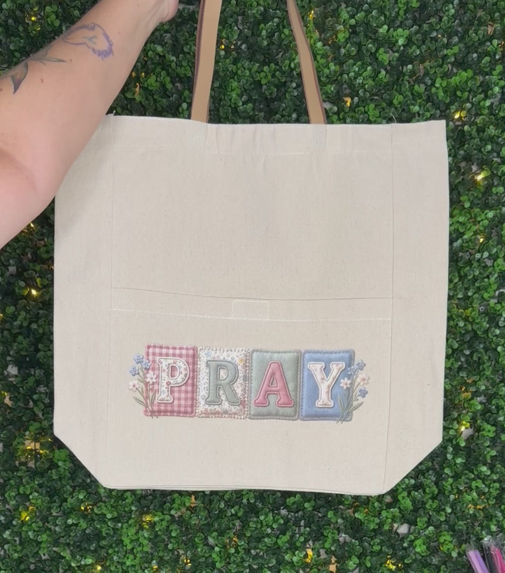 PRAY Patch Tote